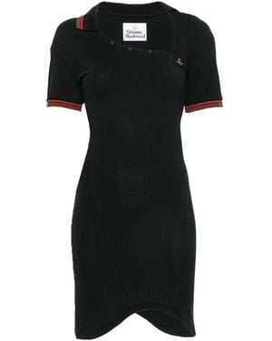 Vivienne Westwood Glory Asymmetric Polo Mini Dress - Black