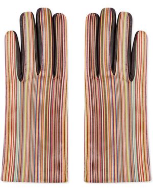 Paul Smith Handschoenen Met Kenmerkende Streep - Bruin