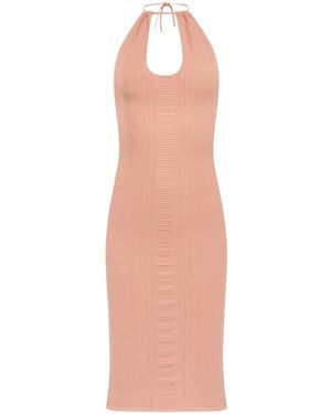 DSquared² Cut-Out Detailing Midi Dress - Pink