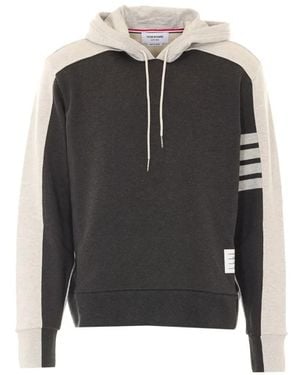 Thom Browne 4-Bar Stripe Hoodie - Black