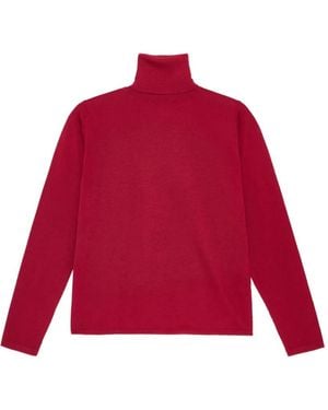 Maliparmi Colors Of The World Bestickter Woll-Rollkragenpullover - Rot