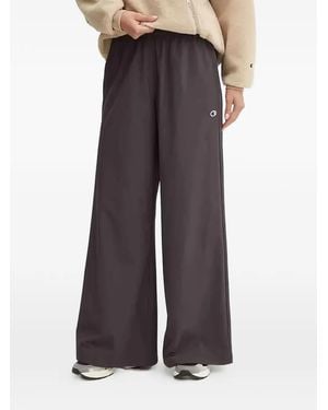 Champion Logo-Patch Track Trousers - Purple