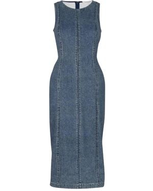 Rag & Bone Miramar Ponte Olivia Midi Dress - Blue
