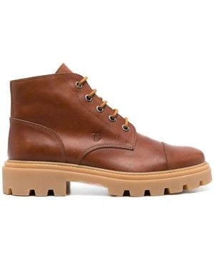 Tod's トッズ レースアップ アンクルブーツ - ブラウン