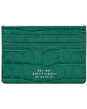 Smythson Mara Card Holder - Green