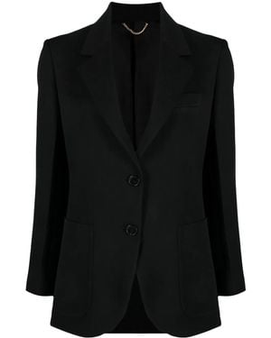 Victoria Beckham Victoria Beckham Wool Blend Single-breasted Jacket - Black