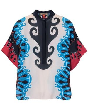 La DoubleJ X Mother Estelle Blouse - Blue