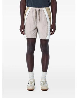 ACHM Delay Contrast-Panel Shorts - Natural