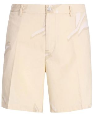 BOSS Pressed-Crease Shorts - Natural