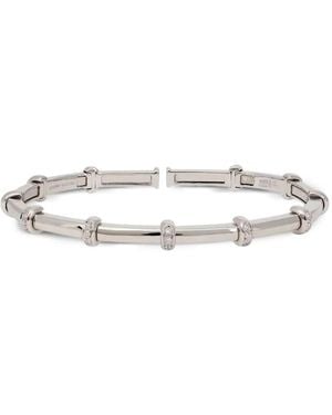 Sidney Garber Pulsera Carly En Oro De 18 Ct Con Diamantes - Verde