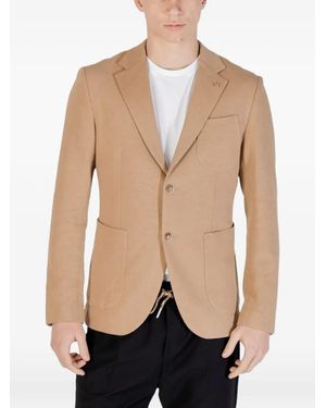 Gianni Lupo Patch-Pocket Blazer - Natural