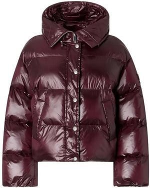 Pinko Quilted High-Neck Jacket - Red
