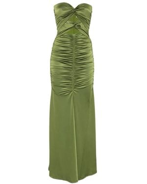 Essentiel Antwerp Knot-Detail Midi Dress - Green