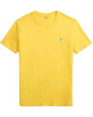 Polo Ralph Lauren Logo-Embroidered T-Shirt - Yellow