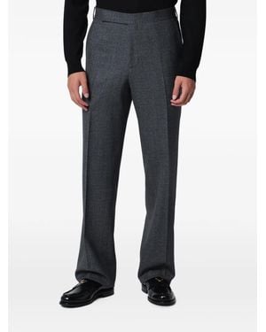Lardini Straight-Leg Wool Pants - Black