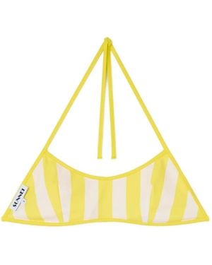 Sunnei Reversible Bikini Top - Yellow