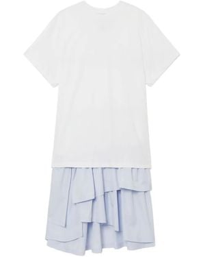 3.1 Phillip Lim Ruffled Overlay Dress - White