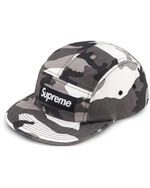 Supreme Camouflage-Print Cap - Grey