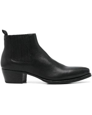 Prada 50Mm Pointed-Toe Chealsea Boots - Black