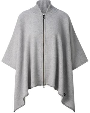Bogner Nellie Zip-Up Poncho - Grey