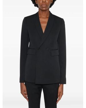 SAPIO Double-Breasted Jacket - Black