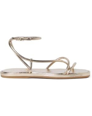 Loeffler Randall Noor Strappy Flat Sandals - White