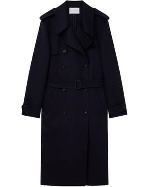 Stella McCartney Double-Breasted Trench Coat - Blue