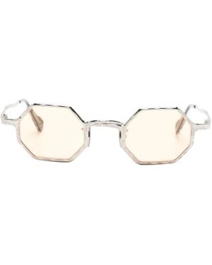 Kuboraum Maske Z19 Geometric-Frame Sunglasses - Natural