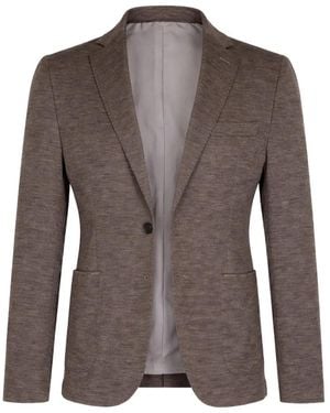 Maurizio Baldassari Long-Sleeve Single-Breasted Blazer - Brown