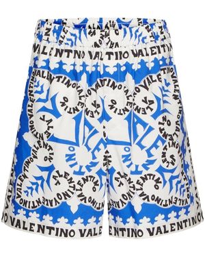 Valentino Garavani Bermuda 'mini Bandana' - Blue