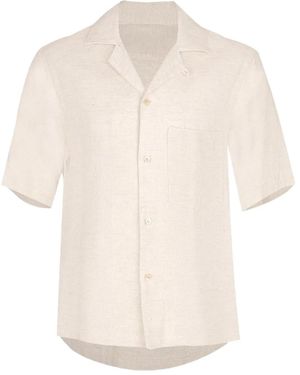Eleventy Short-Sleeve Pocket Shirt - White