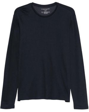 Majestic Filatures Langarmshirt aus Bio-Baumwolle - Blau