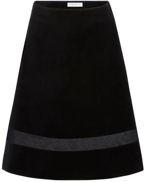 Nina Ricci ベルベット ミニスカート - ブラック