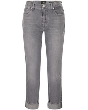 7 For All Mankind Five-Pocket Jeans - Gray