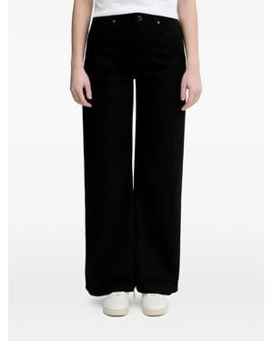Sisley Jeans Mit Logo-Patch - Schwarz