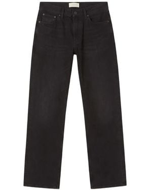 Jeanerica Rinse-Wash Straight-Leg Jeans - Black