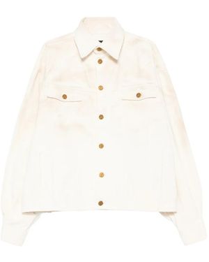 Willy Chavarria Oversized Denim Jacket - White