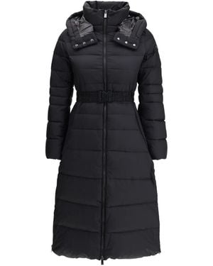 Tatras Abrigo Heliconia con cinturón y capucha - Negro