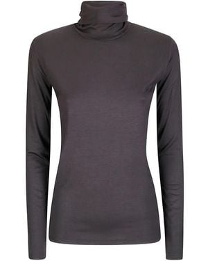 #MSM Turtleneck Long-Sleeve T-Shirt - Black