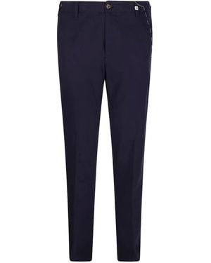 Myths Stitch-Detail Trousers - Blue