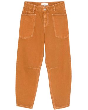 Ba&sh Vaqueros Vulny con bolsillo de parche - Naranja