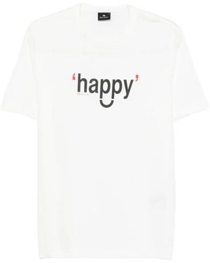 Paul Smith Happy Short-Sleeve T-Shirt - White