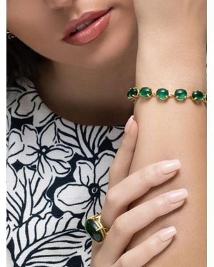 Bounkit Isabella Quartz Onyx Bracelet - Natural