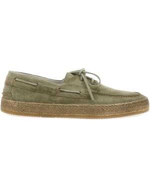 Corvari Zapatos náuticos de piel - Verde