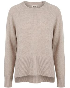 Not Shy Gerippter Kaschmirpullover - Natur
