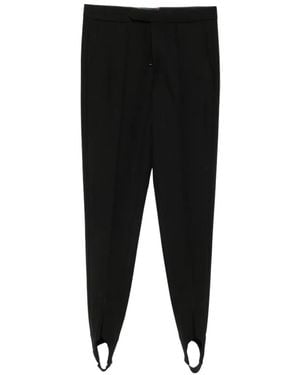 The Seafarer Vienna Stirrup-Cuff Tailored Trousers - Black