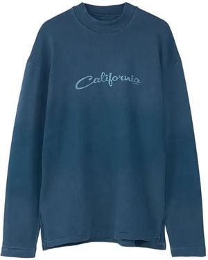 ERL California 長袖トレーナー ブルー ERL California 長袖トレーナー ブルー ERL California 長袖トレーナー