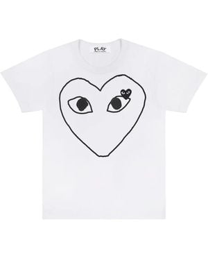 COMME DES GARÇONS PLAY Heart-Eye T-Shirt - White
