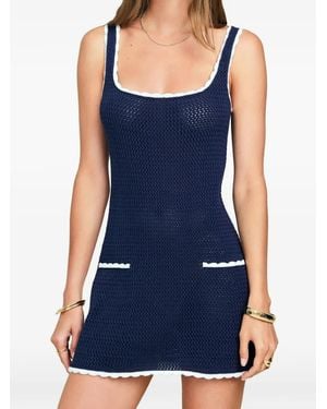 SER.O.YA Brianna Scallop-Trim Dress - Blue