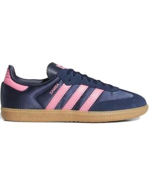 adidas Samba "Night/Mauve Satin" Sneakers - Blauw
